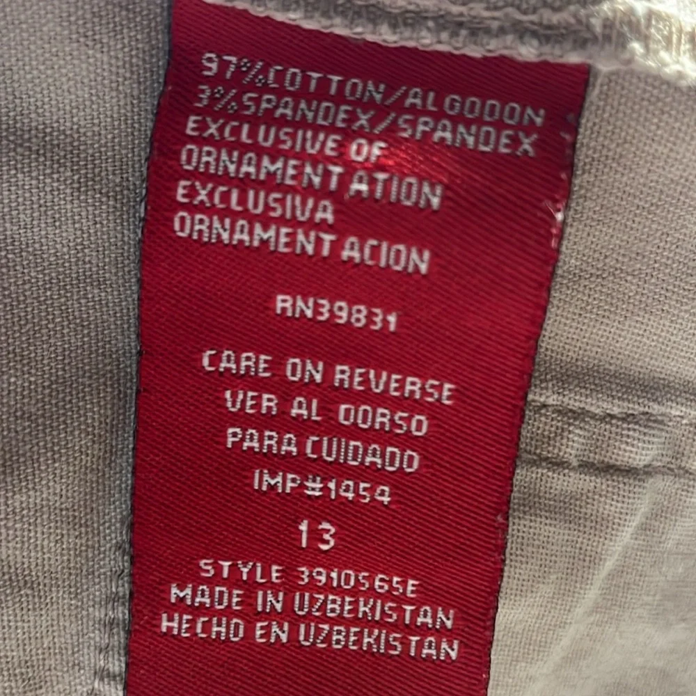 Y2K REWIND Tan Cargo Wide Leg Pants size 13